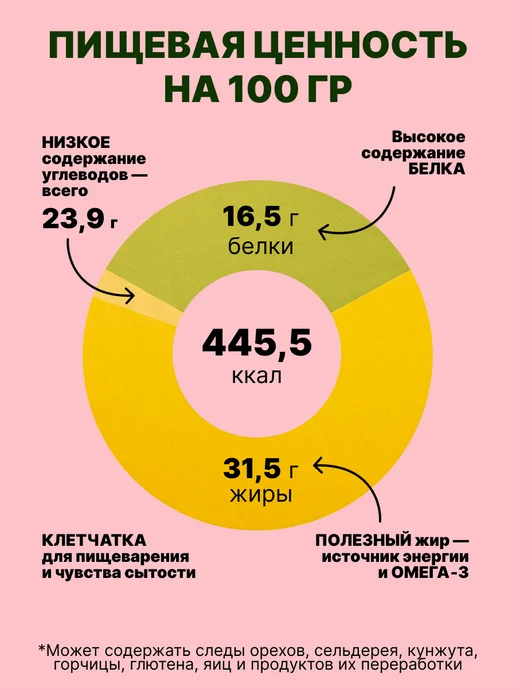 Oleos Хлебцы льняные с яблоком 2 шт по 100 г, 2 шт, 100 г, фото 3