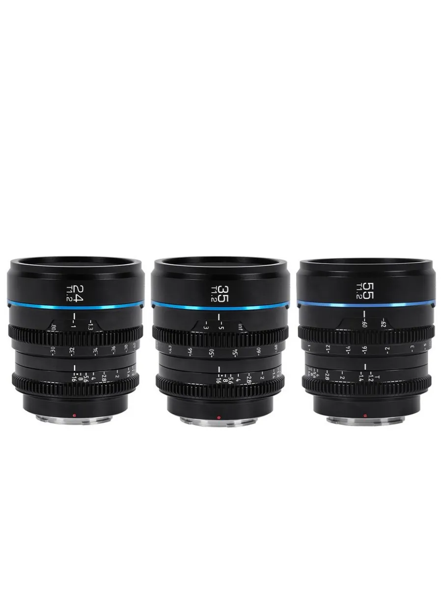 Комплект объективов Nightwalker 24/35/55mm T1.2 S35 RF-mount