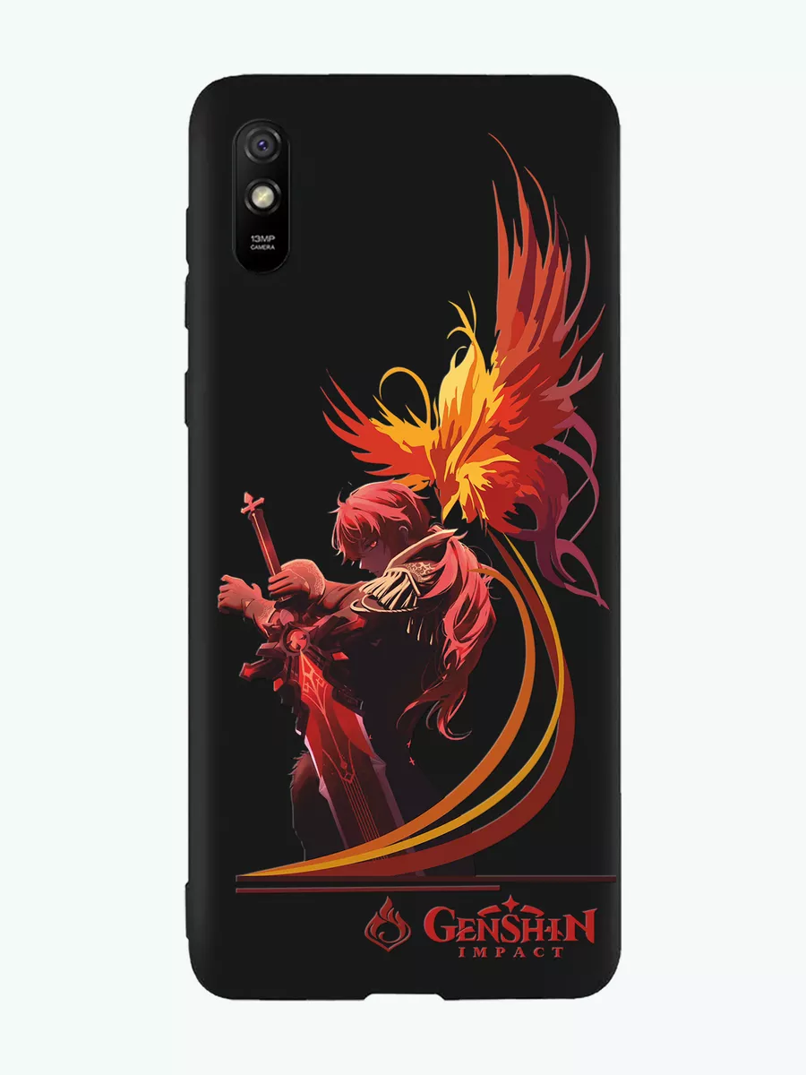 Чехол на Xiaomi Redmi 9A с принтом Аниме Геншин D-Case 190665181 купить за  406 ₽ в интернет-магазине Wildberries