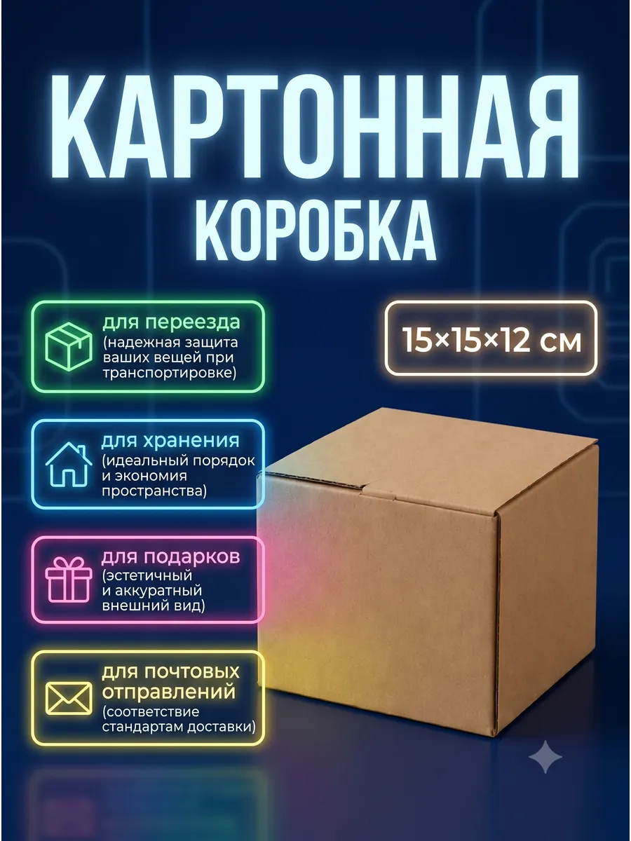 Коробка складная для хранения и переезда