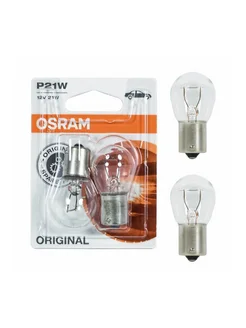 Лампа автомобильная накаливания P21W Osram 190746406 купить за 194 ₽ в интернет-магазине Wildberries