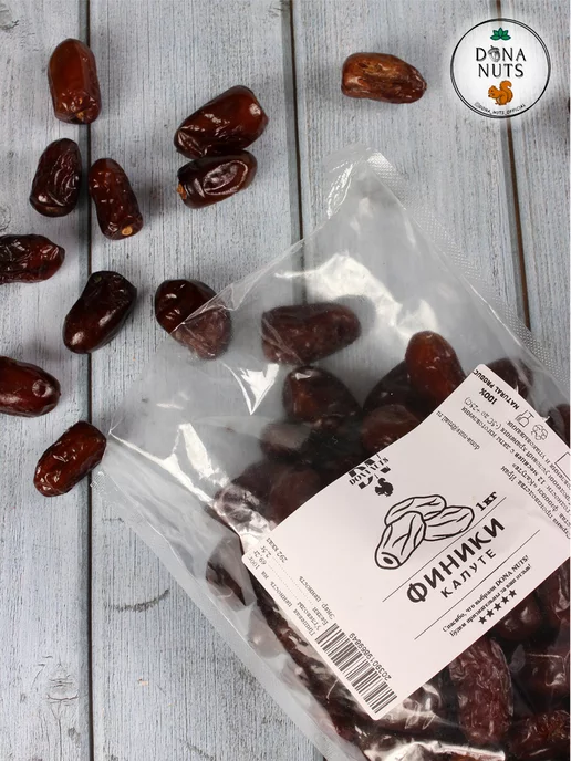 DONA NUTS Финики мазафати иранские без сахара, 1 кг, фото 2
