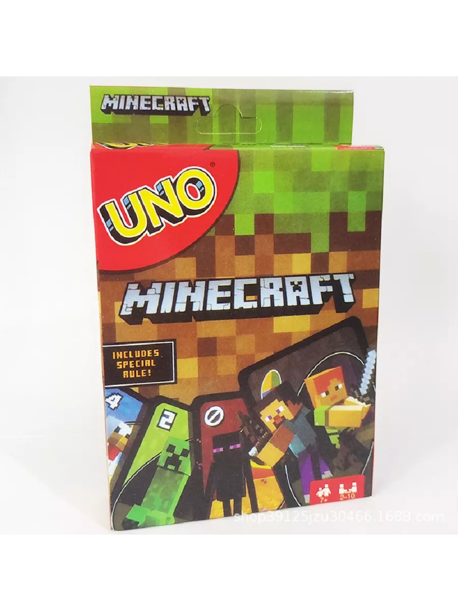 Настольная игра Уно Minecraft Uno майнкрафт UNO games 190798656 купить за  179 ₽ в интернет-магазине Wildberries