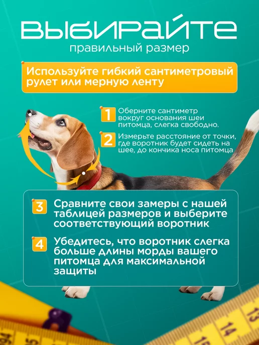 Медторг Защитный воротник ветеринарный для кошек и собак, высота 7,5, белый, фото 4