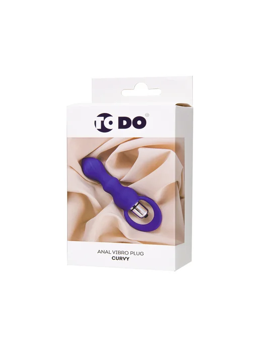 ToDo by Toyfa Анальная вибровтулка Curvy фиолетовая 14 см, фиолетовый, фото 7