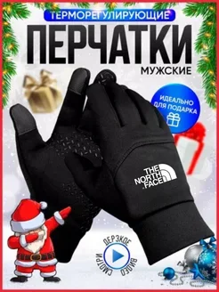 Перчатки зимние утепленные сенсорные флисовые спорт ТНФ The North Face 190831928 купить за 420 ₽ в интернет-магазине Wildberries