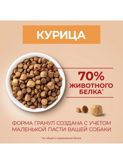 Сухой корм PURINA ONE Активных для собак, мелкие, 3 кг, фото 7