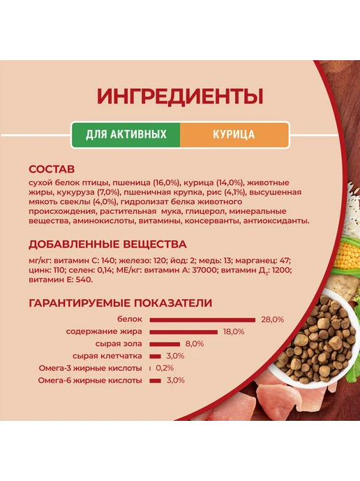 Сухой корм PURINA ONE Активных для собак, мелкие, 3 кг, фото 8