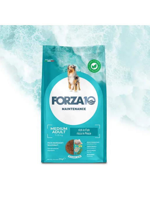 Сухой корм Forza10 Maintenance Pesce для собак, средние, рыба, 2 кг