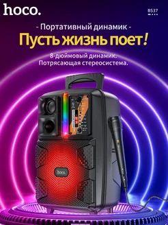 Колонка, с микрофоном hoco 190887077 купить за 2 031 ₽ в интернет-магазине Wildberries