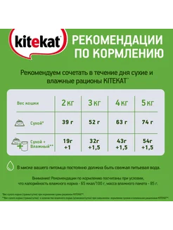 Сухой корм для взрослых кошек и котов, Мясо, 1,9 кг Kitekat. Вид 2.