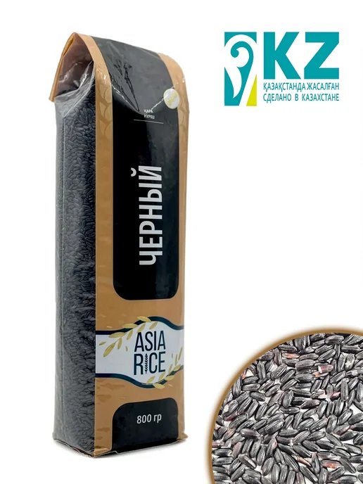 Asia Rice Рис чёрный нешлифованный, 800 г, 800 г, фото 2