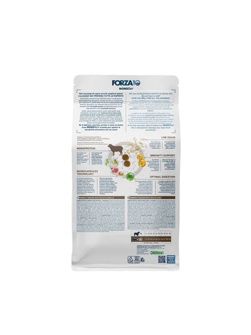 Сухой корм Forza10 Diet Agnello для собак, средние, ягненок, 1,5 кг, фото 2