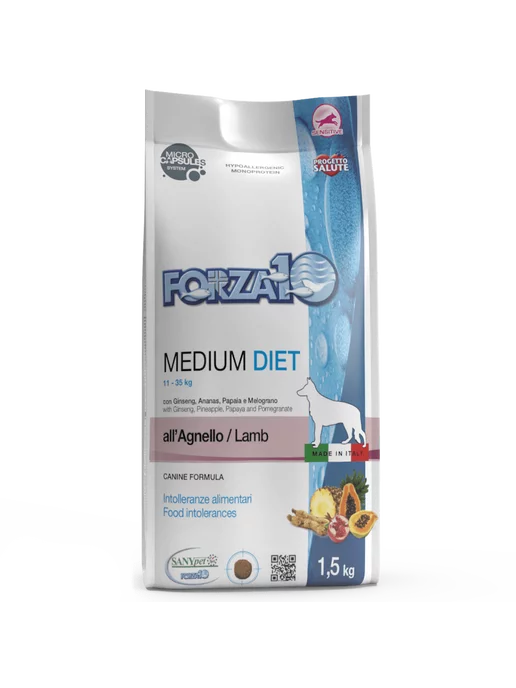Сухой корм Forza10 Diet Agnello для собак, средние, ягненок, 1,5 кг, фото 3