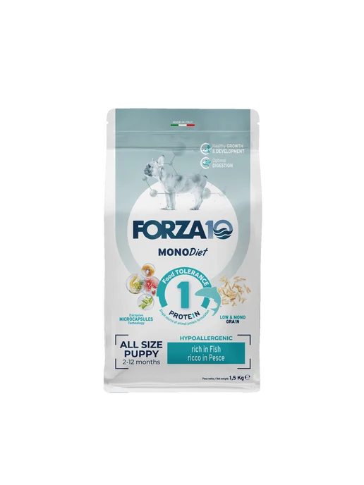 Сухой корм Forza10 Diet Pesce для собак, щенки, рыба, 1,5 кг