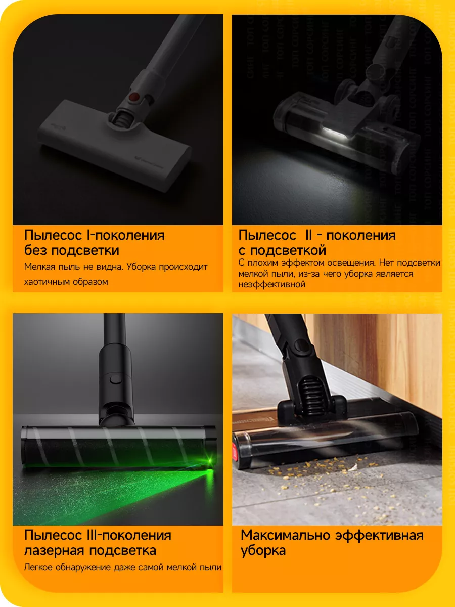 Пылесос вертикальный беспроводной Deerma (Xiaomi) DEM-T30W Deerma 190915452  купить за 10 158 ₽ в интернет-магазине Wildberries