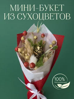 Букет из сухоцветов новогодний Little Garden 190916607 купить за 325 ₽ в интернет-магазине Wildberries