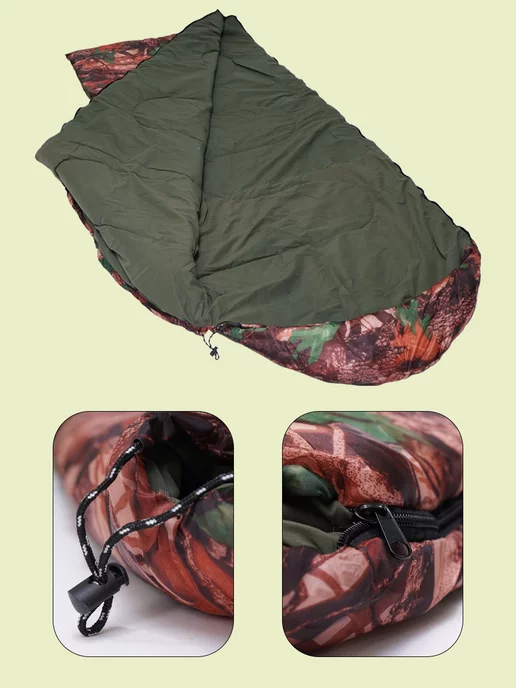 Snow Shelter Спальный туристический мешок до -30 градусов 220х180, 220x180, фото 3