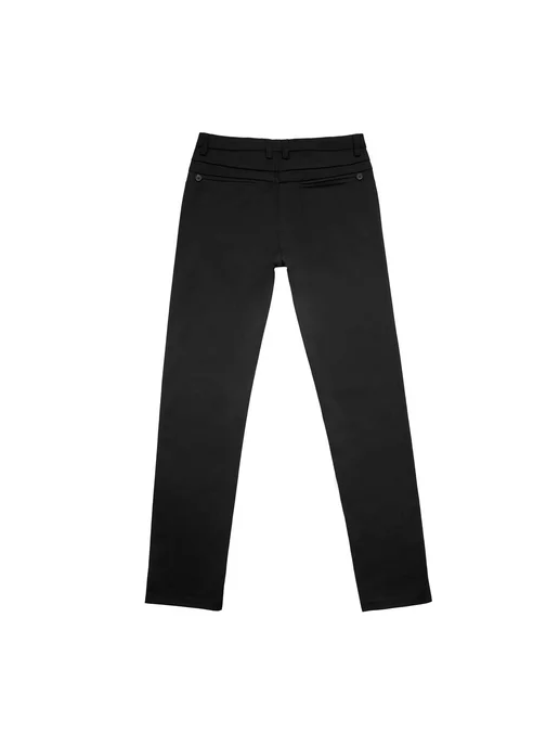 Yuke jeans Брюки школьные черные, черный, фото 7