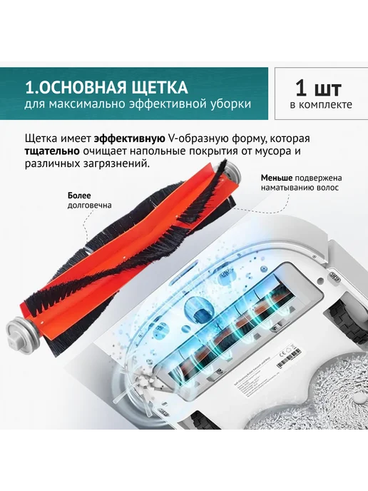 DOCTOR FILTERS Комплект фильтров и щеток для Dreame Bot W10, W10 Pro, белый, фото 2