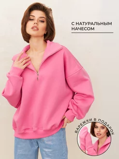 Теплый свитшот оверсайз на молнии FunLifeWear 190978865 купить за 3 734 ₽ в интернет-магазине Wildberries