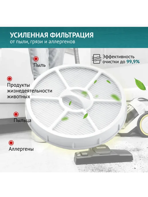 DOCTOR FILTERS HEPA фильтр для Karcher VC3, VC 3 Premium (2.863-238.0), белый, фото 2