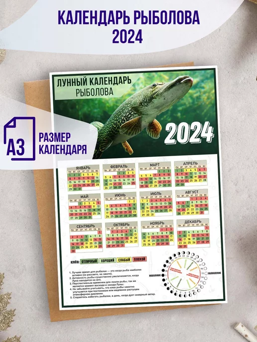 календарь рыболова 2024
