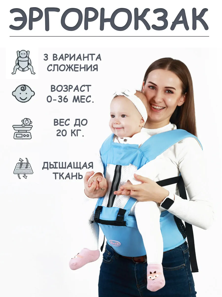 Эргорюкзак слинг переноска кенгуру для новорожденных