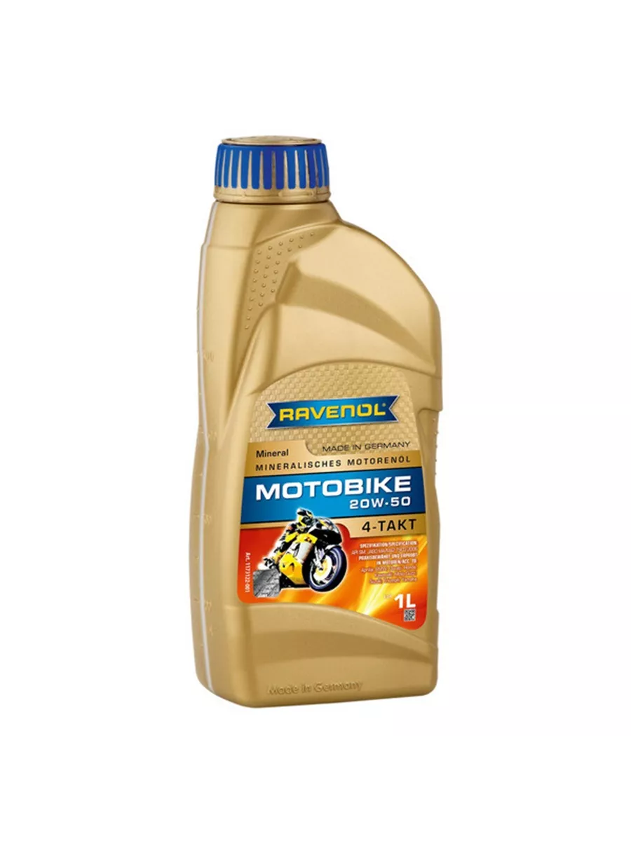 RAVENOL MOTOBIKE Mineral моторное масло 4Т 20W50 минеральное 1 л