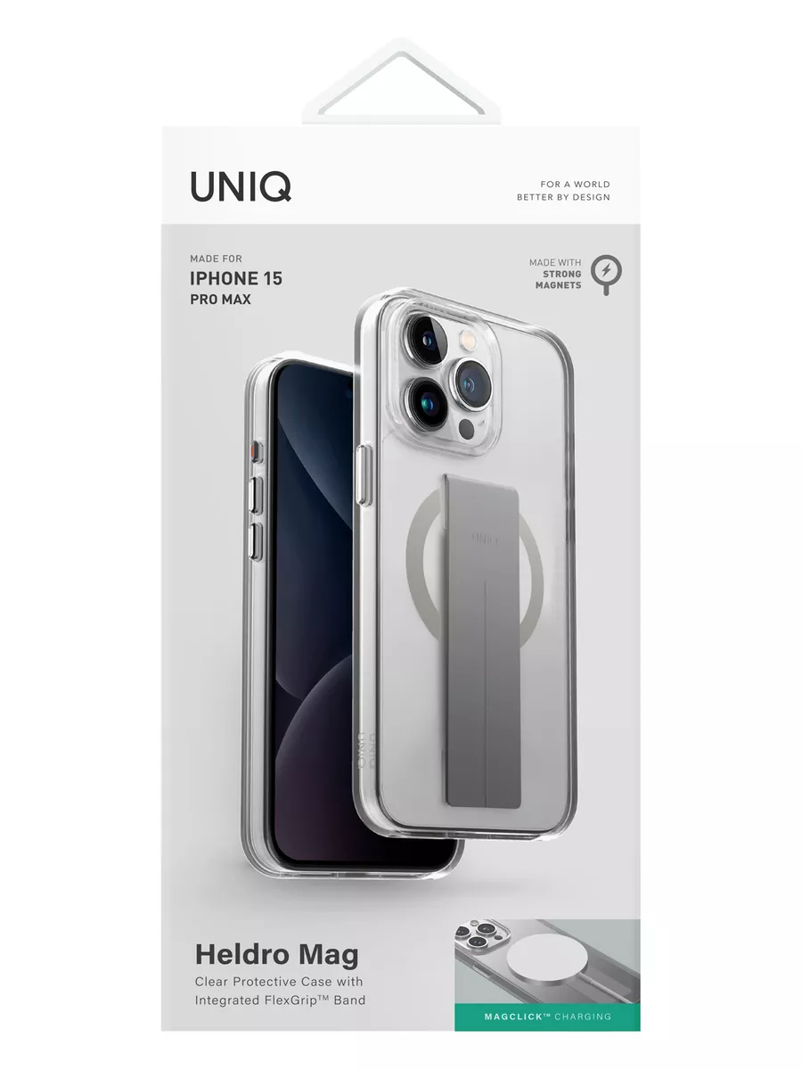 Чехол на iPhone 15 Pro Max MagSafe HELDRO MAG с ремешком UNIQ 191233189  купить за 2 391 ₽ в интернет-магазине Wildberries