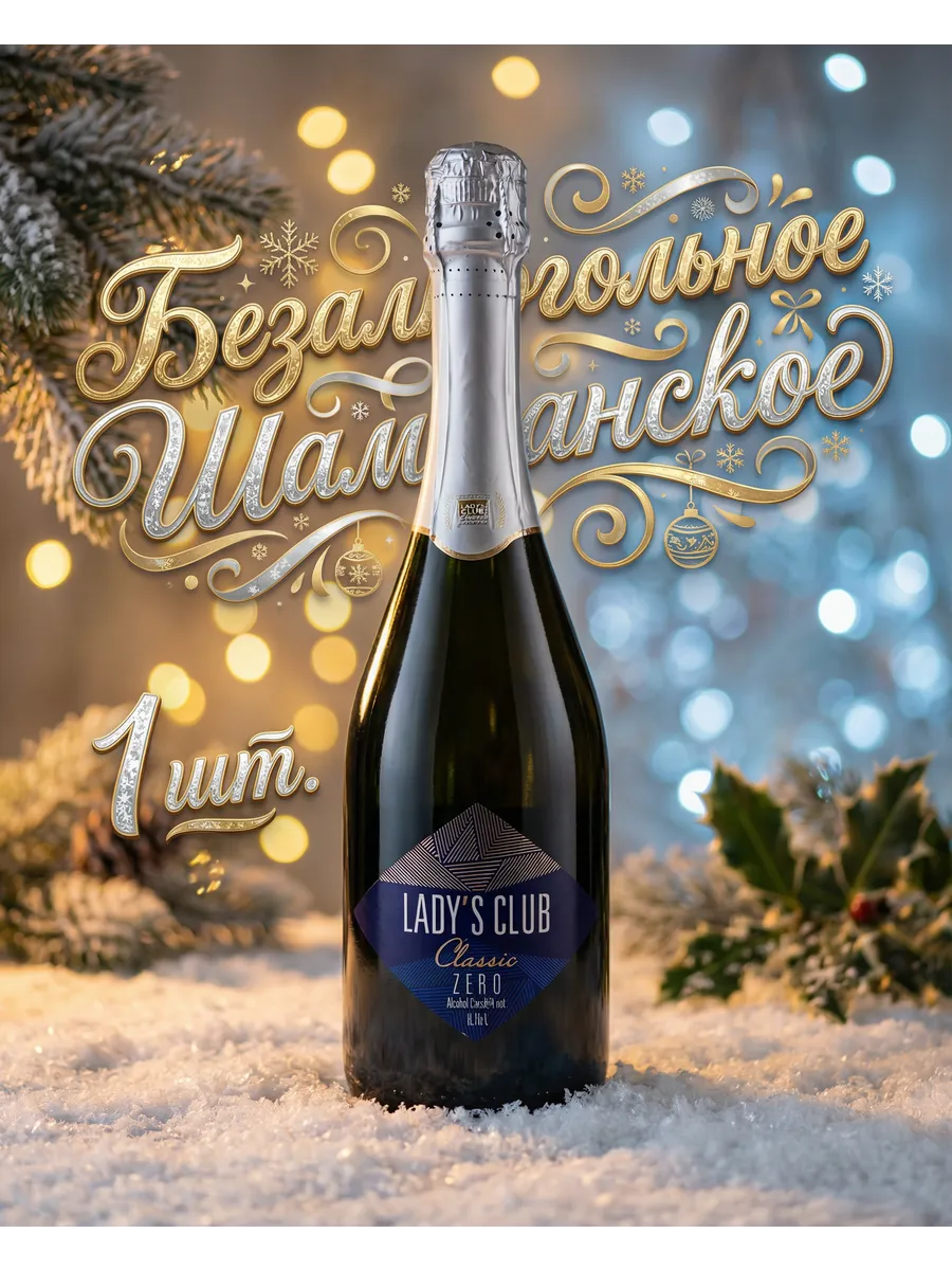 Безалкогольное шампанское Lady"s Club Classic