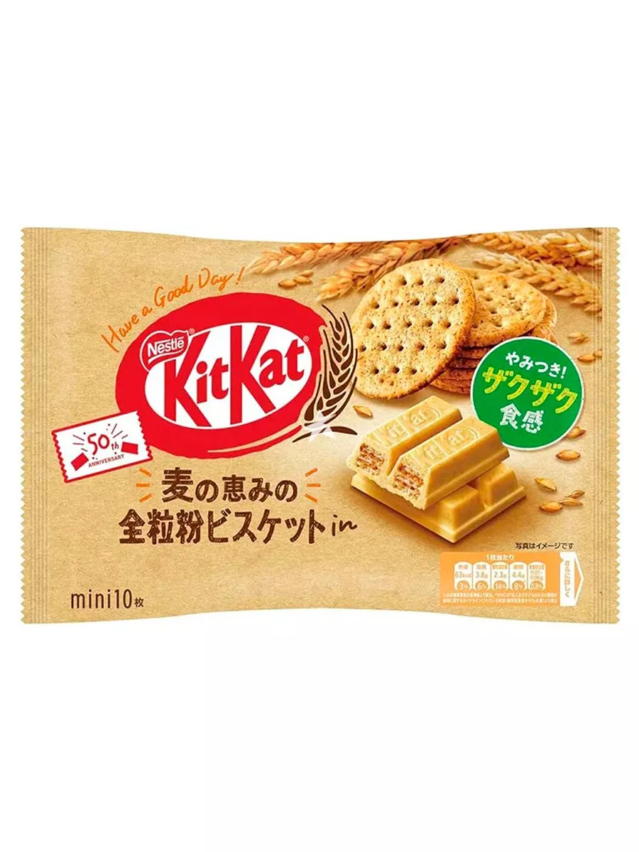 Kitkat Шоколадный батончик КитКат Mini Biscuit бисквит, 113 г