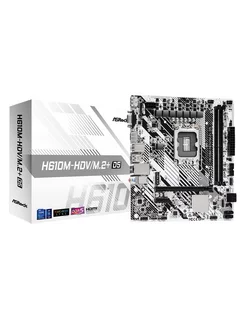 Материнская плата H610M-HDV/M.2+ D5, LGA1700, Micro-ATX Asrock 191274355 купить за 7 111 ₽ в интернет-магазине Wildberries