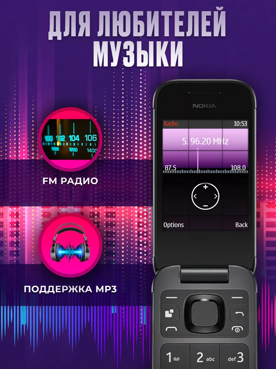 Сотовый телефон Nokia 2660 Flip Trendy_Texno 191300800 купить в  интернет-магазине Wildberries