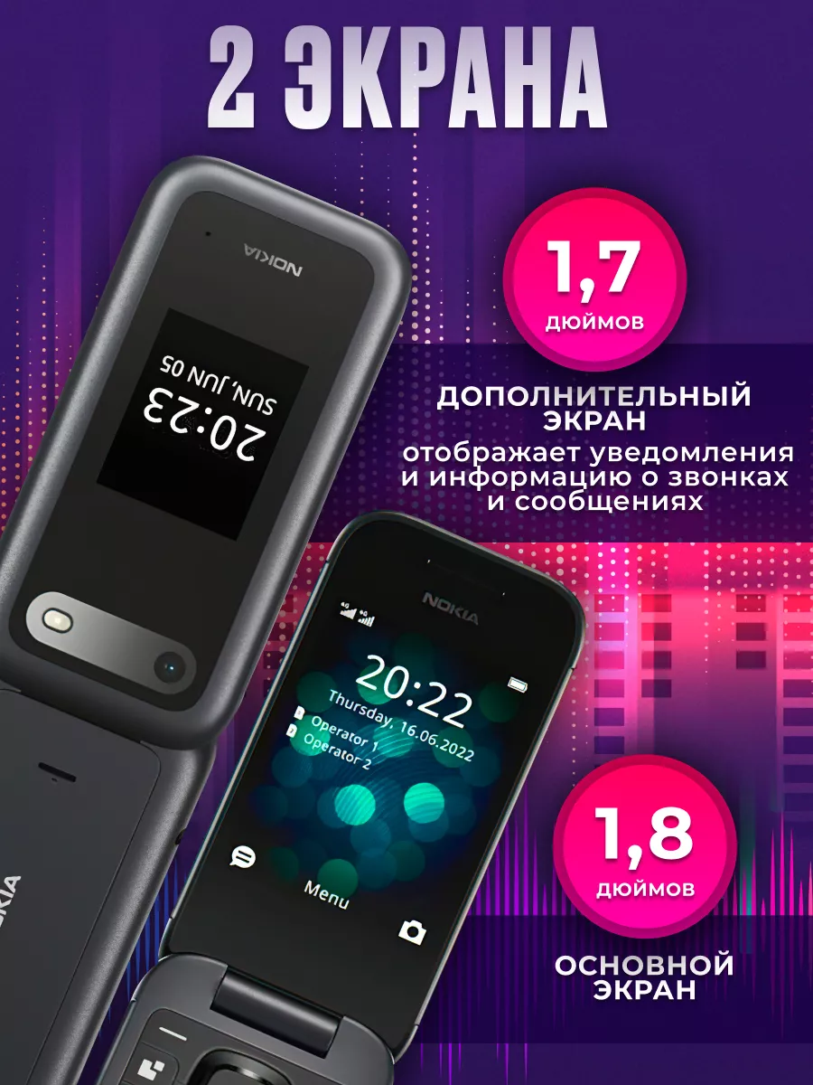 Сотовый телефон Nokia 2660 Flip Trendy_Texno 191300800 купить в  интернет-магазине Wildberries