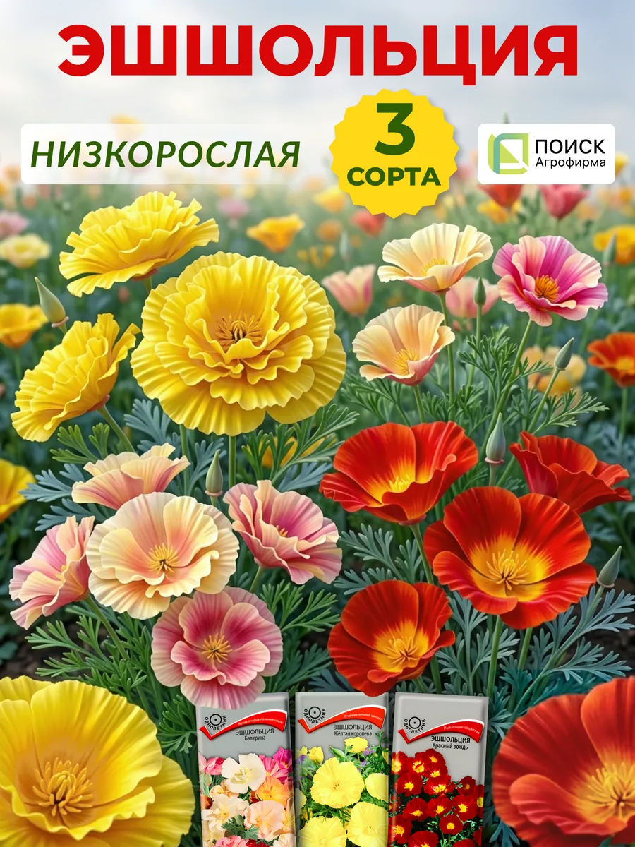 Семена эшшольция низкорослая