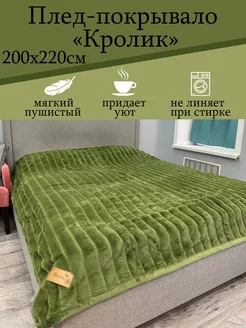 Плед 200х220 пушистый на диван кровать меховой кролик Gitman-shop 191346194 купить за 1 575 ₽ в интернет-магазине Wildberries