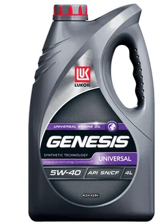 Масло моторное LUKOIL GENESIS UNIVERSAL 5W-40, 4 л ЛУКОЙЛ 191347685 купить за 1 683 ₽ в интернет-магазине Wildberries