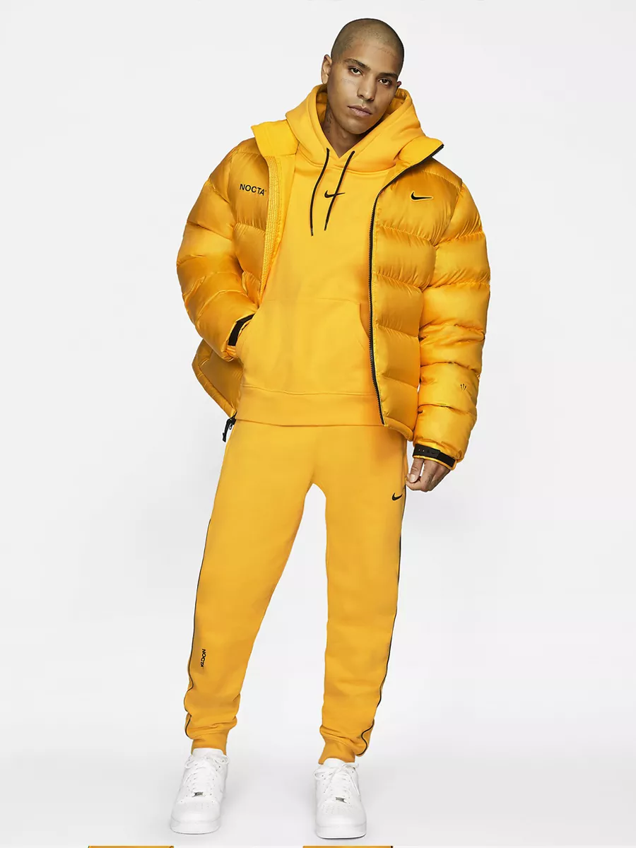 Nike yellow parka on sale