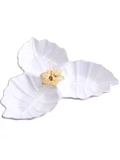 Менажница фарфоровая для сервировки 3 секции