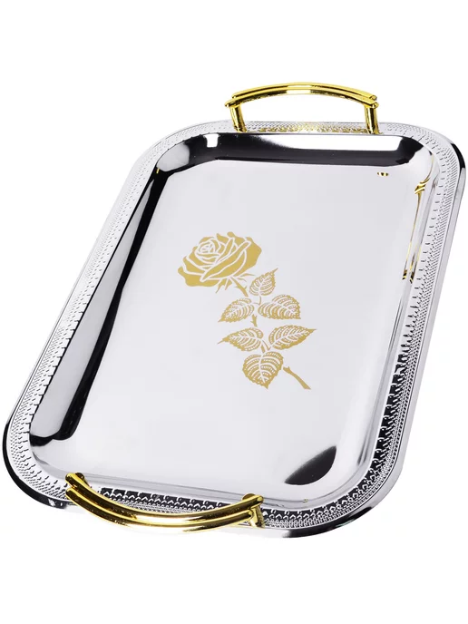 Набор подносов металлических 3 шт - фото 3