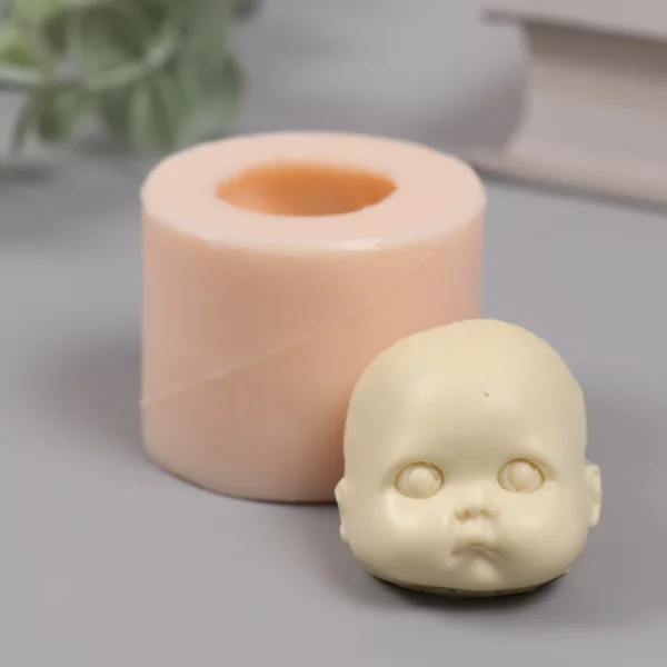 Молд силикон «Лицо младенца» №17 3,5х4х3,5 см
