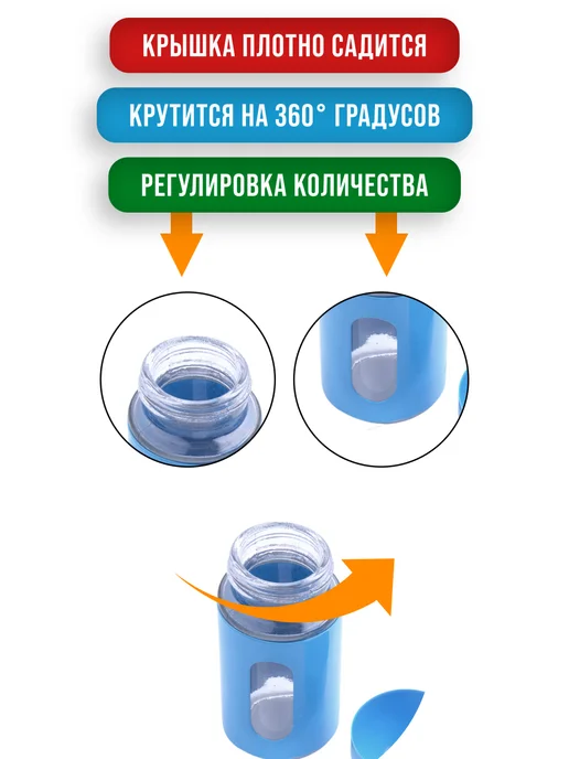 Набор для специй на стол на подставке стекло нержавейка 6 шт - фото 9