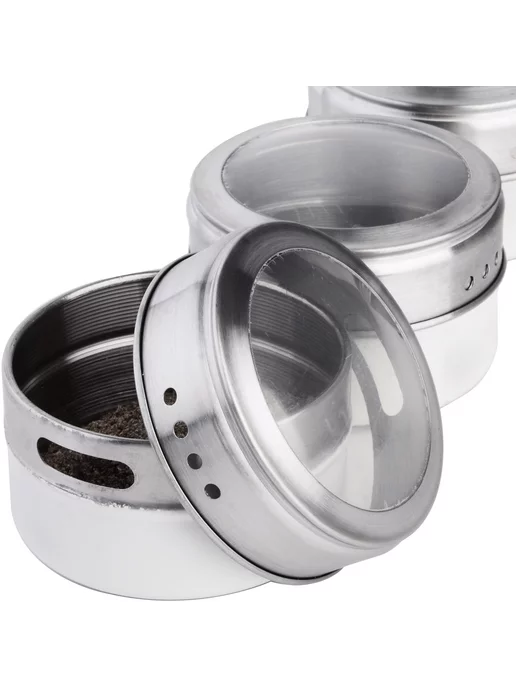 Набор для специй на подставке нержавейка 3 шт - фото 7