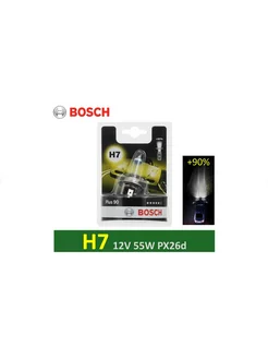 Лампа галогенная H7 Plus 90 12V 55W PX26d (Германия) Bosch 191526994 купить за 939 ₽ в интернет-магазине Wildberries