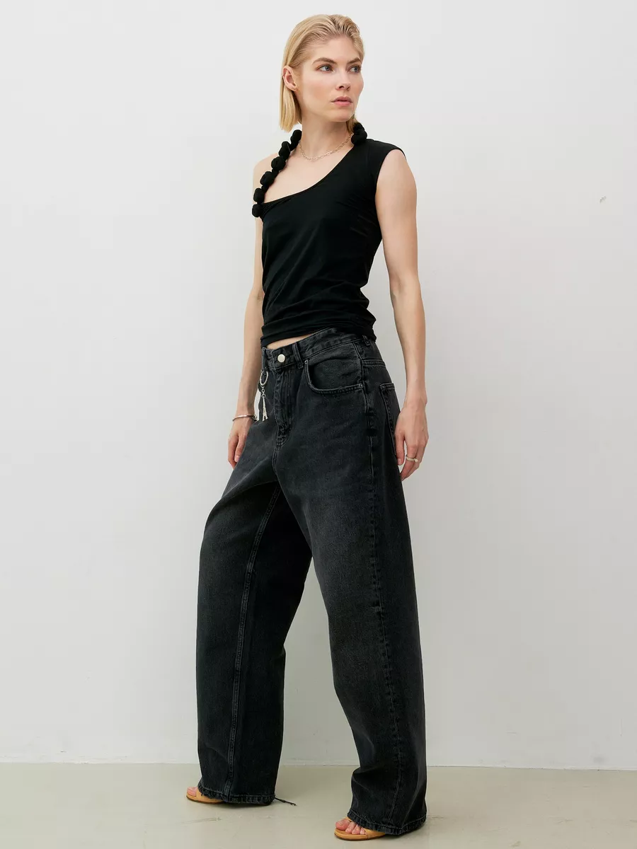 Джинсы широкие прямые багги baggy jeans GOTTS 191533215 купить за 4 689 ₽ в  интернет-магазине Wildberries