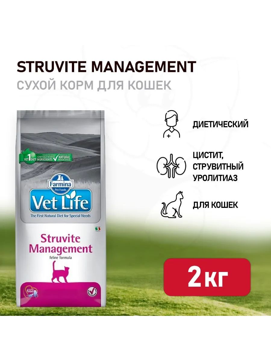 Vet Life корм Management Struvite. Farmina vet Life Cat Struvite при мкб 2кг. Фармина вет лайф для кошек. Vet Life Struvite Management для кошек.