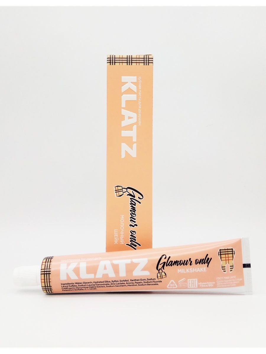 Glam паста. Зубная паста klatz Glamour only - для девушек молочный Шейк, 75мл. Klatz Glamour only зубная паста молочный Шейк 75мл 330332/KL-G-013 /24. Klatz Glamour only зубная паста молочный Шейк 7- Pampf 20:09 3027974 °. Зубная паста женская аппе klatz Glamour.