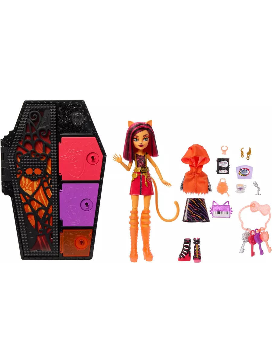 Кукла Монстр Хай Neon Frights Торалей Страйп HNF80 Monster High 191687602  купить за 6 835 ₽ в интернет-магазине Wildberries