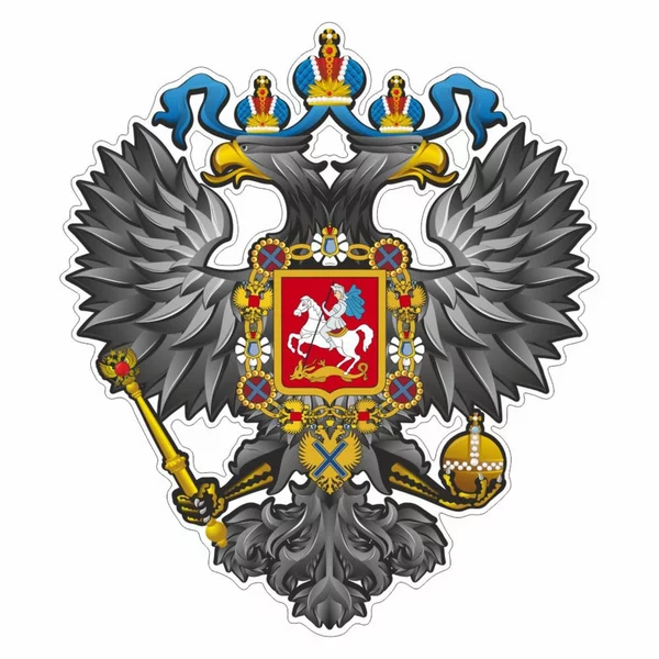 Наклейка на авто «Герб РИ» 10х10 см